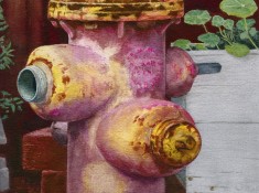 Old Hydrant. Watercolor size 8" x 10"